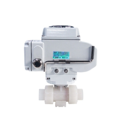 Van bi điều khiển điện thân PVDF nối Union HK60-Q-2PS-F