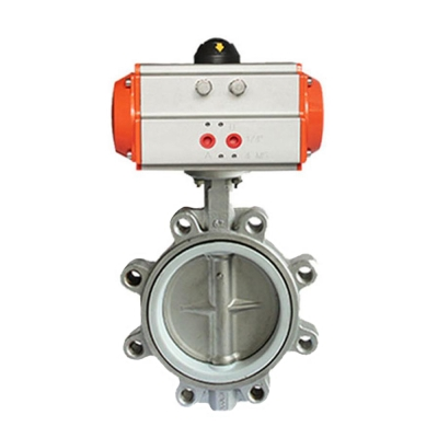 Van bướm khí nén thân kiểu tai lug bằng inox – Loại lò xo hồi HK59-D-M